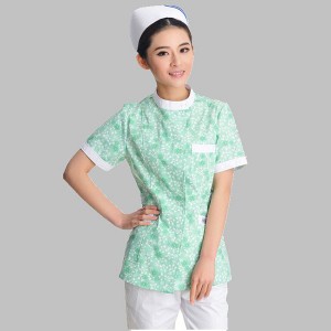 Nurse Suits Printed Short Sleeves