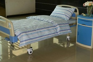 L9 Cotton Hospital Bed lino asul nga mga labud