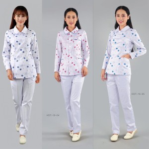 Nurse Suits Printed Long Sleeve