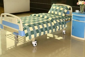 E13 Cotton Hospital Bed Linen Yellow-green Big Check