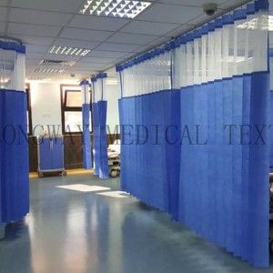 Best-Selling Stainless Steel Spiral Metal Mesh Curtain - Flame Retardant Disposable Hospital Cubicle Curtain – LONGWAY