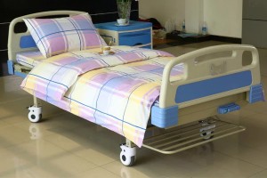 E11 Cotton Hospital Bed lino Big Checks