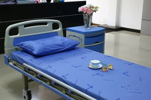D4 Hospital de algodón de color azul Ropa de cama