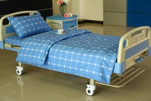 E12 Cotton Checkered Hospital Bed Linen