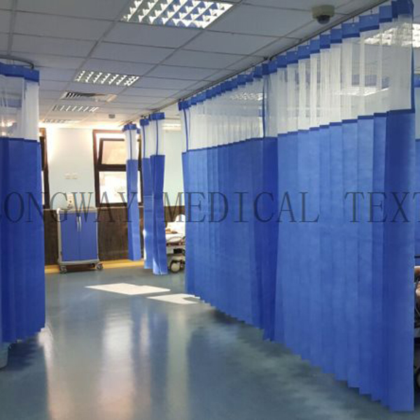 Massive Selection for Yellow Slight Plastic Strip Curtain Ribbed - Disposable Hospital Cubicle Curtain – LONGWAY detail pictures