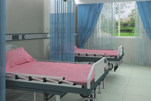 D8 Cotton Pink Color Hospital Bed Linen