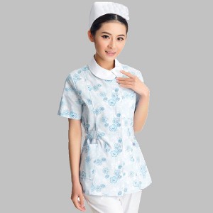 Nurse Suits Printed Short Sleeves