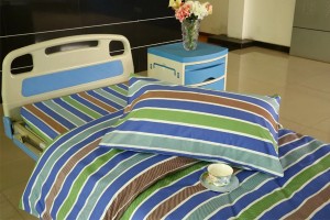 Y21 Cotton Hospital Bed Linen three color Stripes