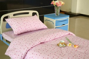 Hospital Bed Linen with Flower Design