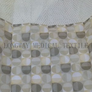 High Quality for 100% Polyester Material Antibacterial Hospital Curtain Anti-microbial Dust-proof Curtain Fabric For Hospital Cubicle Curtains