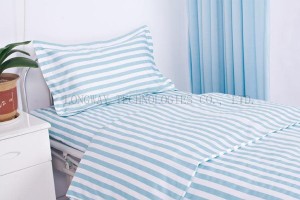 Big Discount Chinese Bamboo Blinds - Striped Polyester Cotton Hospital Bed Sheets – LONGWAY