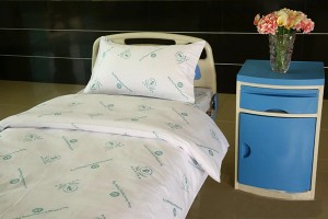 D2 Cotton Bleached White Hospital Bed Linen