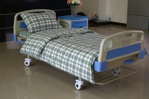 F7 Cotton Hospital Bed Linen Green-white Check
