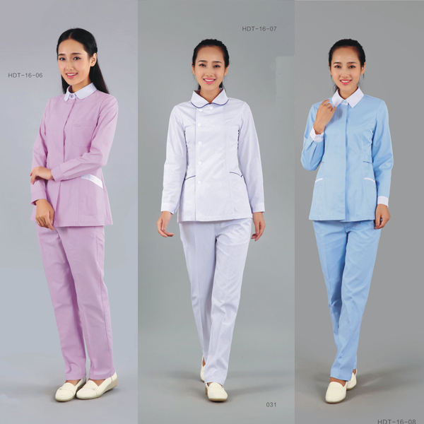Professional China Hospital Curtain Tracks Hooks - Nurse Suits Long Sleeve – LONGWAY