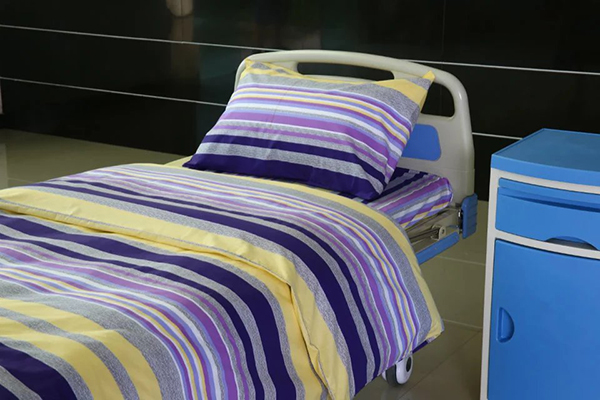 8 Year Exporter Blackout Curtain - Y20 Cotton Hospital Bed Linen Purple Yellow Stripes – LONGWAY detail pictures
