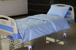 K9 CVC 2cm Satin Stripe Light Blue Color Hospital Bed Linen