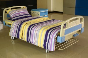 Y20 Cotton Hospital Bed Linen Purple Yellow Stripes