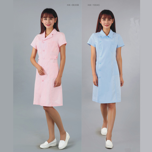 Fixed Competitive Price White Doctor Uniform - Nurse Dresses Short Sleeve – LONGWAY detail pictures