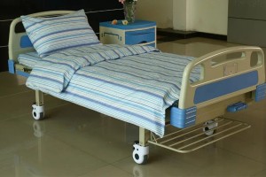 L9 Cotton Hospital Bed lino asul nga mga labud