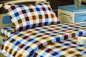 G13 Cotton Hospital Bed Linen Six-color Big Check