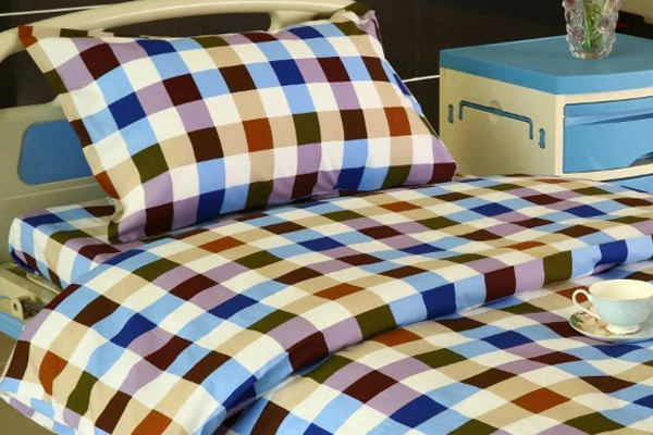 Hot sale Classy Shower Curtains - G13 Cotton Hospital Bed Linen Six-color Big Check – LONGWAY detail pictures