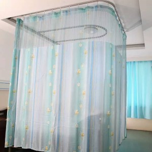 Printed Flame Retardant Anti Microbial Hospital Privacy Curtain