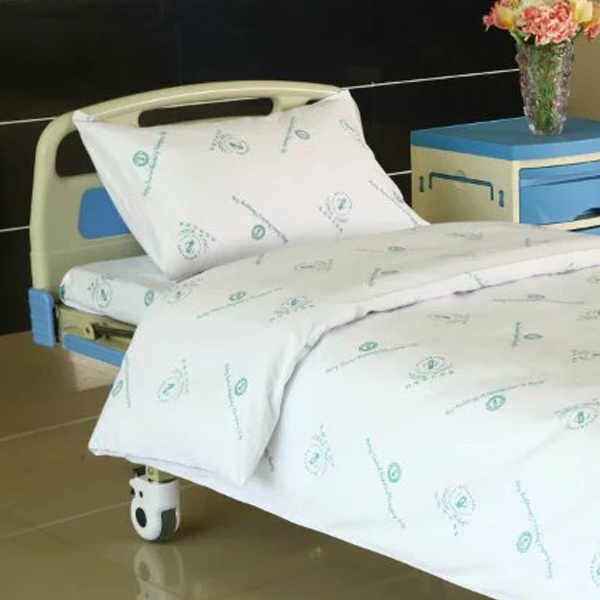 Online Exporter Crystal Curtains For Decoration - Hospital Bed Linen Cotton with Hospital Logo – LONGWAY