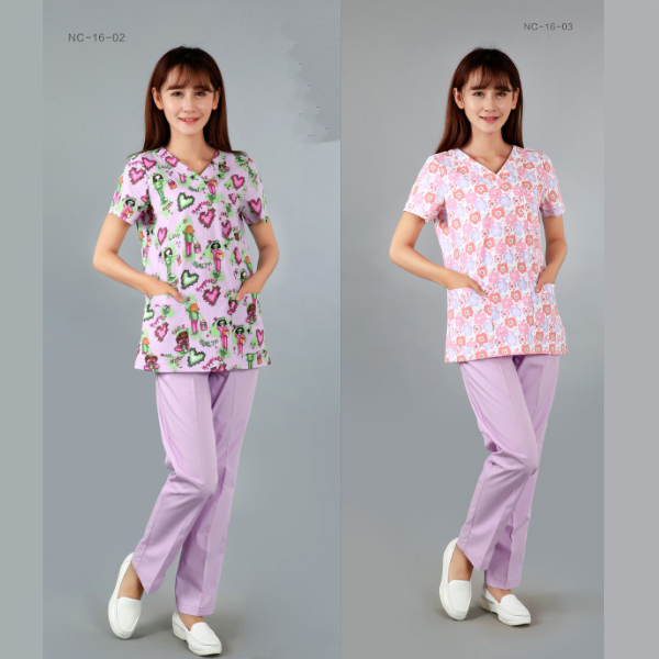 Factory source Knock Down Hospital Partition Curtain - Medical Scrubs Printed – LONGWAY detail pictures