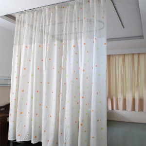 Double-side Printed Flame Retardant Hospital Cubicle Curtain